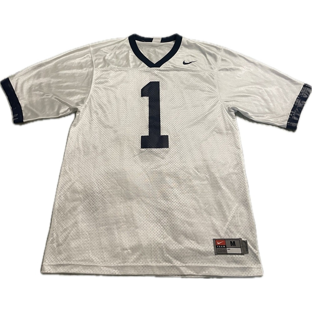 VINTAGE Penn State Nittany Lions Football Jersey White Y2K Nike Size: Medium EUC